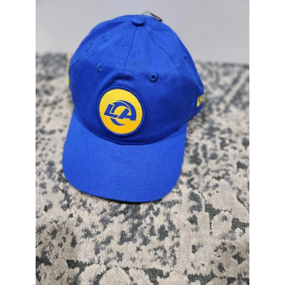 New Era Los Angeles Rams Hat NFL 9TWENTY Adjustable Blue Cap OSFM Mens Womens